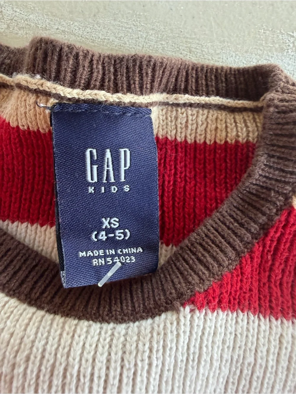 GAP Kids Multi-Colored Striped Knit Sweater Dress